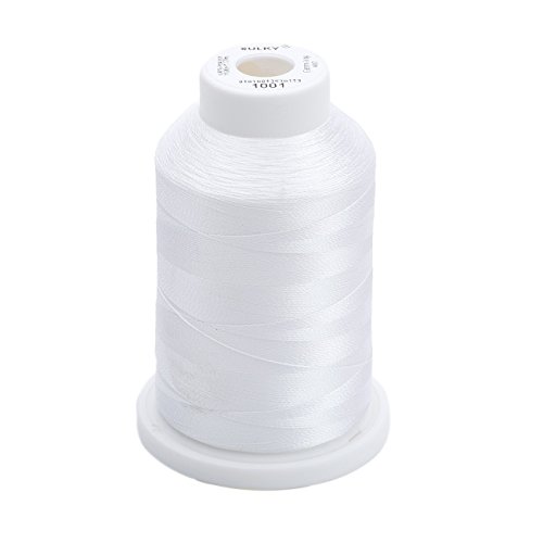 0727072110016 - SULKY OF AMERICA 268D 40WT 2-PLY RAYON THREAD, 1500 YD, BRIGHT WHITE