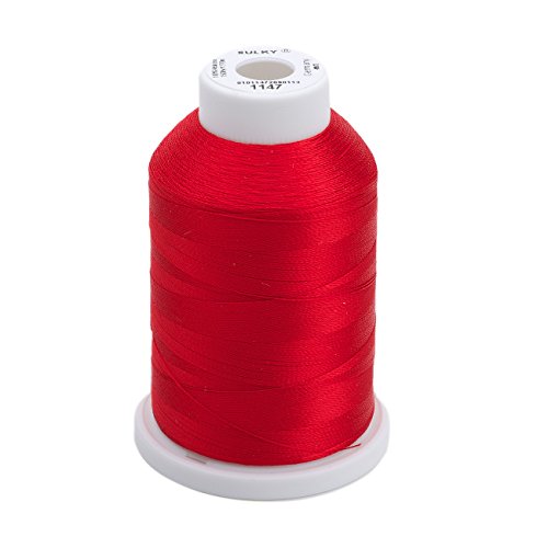 0727072111471 - SULKY OF AMERICA 268D 40WT 2-PLY RAYON THREAD, 1500 YD, CHRISTMAS RED