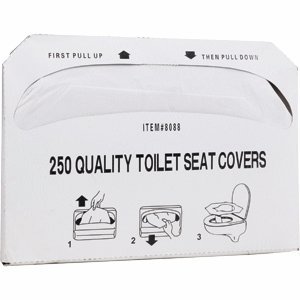 0727351043707 - PRIME SOURCE 75004370 TOILET SEAT COVERS 250 COUNT