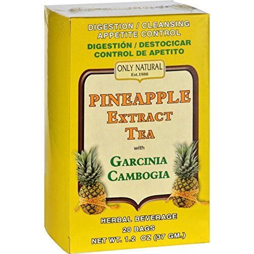 0727413007166 - ONLY NATURAL TEA PINEAPPLE EXTRACT, GARCINIA CAMBOGIA TEA BAGS, PACK OF 2