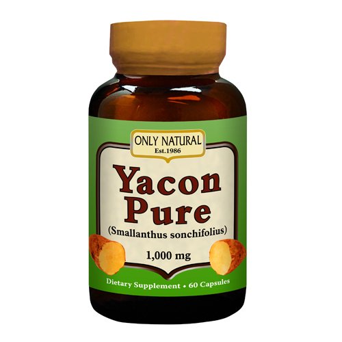 0727413009238 - ONLY NATURAL YACON PURE CAPSULES, 1000 MG, 60 COUNT