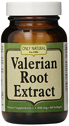 0727413009924 - ONLY NATURAL VALERIAN ROOT SOFTGELS, 1,000 MG, 60 COUNT