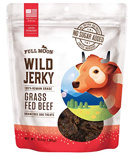 0072745976223 - FULL MOON ALL NATURAL WILD JERKY, GRASS FED BEEF, 10 OUNCE
