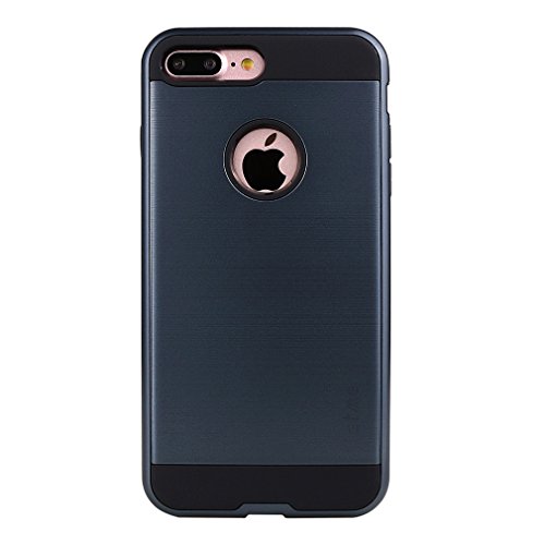 0727670831726 - IPHONE 7 PLUS CASE, ON DUAL LAYER PROTECTION COVER FOR IPHONE 7 PLUS (DARK BLUE)