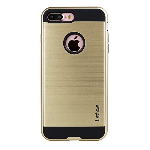 0727670831740 - IPHONE 7 PLUS CASE, ON DUAL LAYER PROTECTION COVER FOR IPHONE 7 PLUS (GOLD)