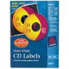0072782086916 - INKJET CD/DVD LABELS, MATTE WHITE, 100/PACK