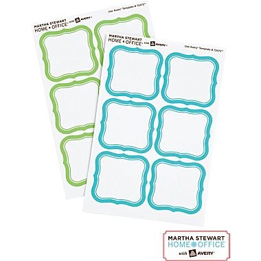 0072782724726 - MARTHA STEWART HOME OFFICE WITH AVERY REMOVABLE LABELS, FLOURISH, 1-5/8 X 1-3/4, 36/PACK