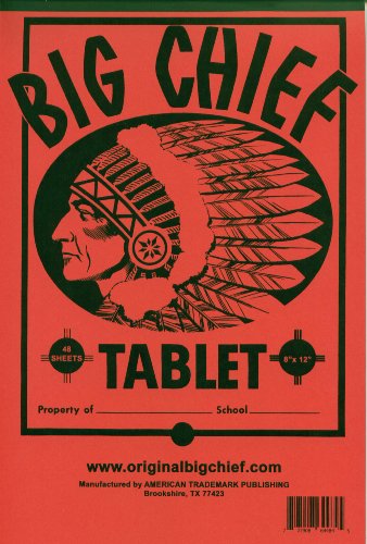 BIG CHIEF WRITING TABLET, PRIMARY GRADES, ROCKMONT, 8 X 12 INCH