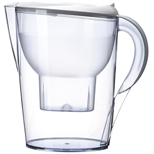 0728044490334 - ALKALINE WATER PITCHER - BEST FOR INSTANTLY FILTERED, CLEAN WATER - 3.5 LITER PURIFIER & ALKALINITY FILTER (WHITE)