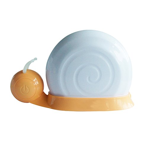 0728120745914 - SNAIL BABY NIGHT LIGHT BY LED TOUCH SENSOR,WITH MICRO-USB CHARGER, COLOR CHANGEABLE BEDSIDE LAMP(6.3X2.56X3.94) (ORANGE)
