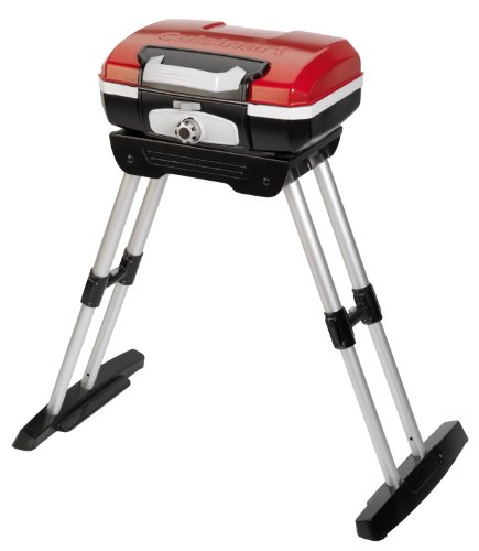 0728131187635 - CUISINART CGG-180 PETIT GOURMET PORTABLE GAS GRILL WITH VERSASTAND