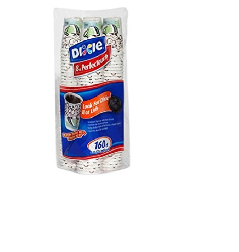 0728131227485 - DIXIE PERFECTOUCH INSULATED PAPER CUPS, COFFEE HAZE, 8 OZ. (160 CT.) BY DIXIE