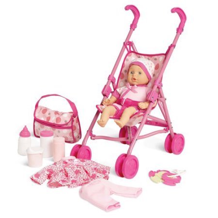 0728295503678 - KID CONNECTION BABY DOLL STROLLER PLAY SET