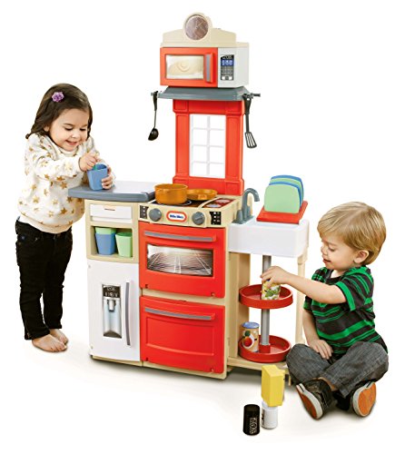 0728295515688 - LITTLE TIKES COOK 'N STORE KITCHEN PLAYSET - RED