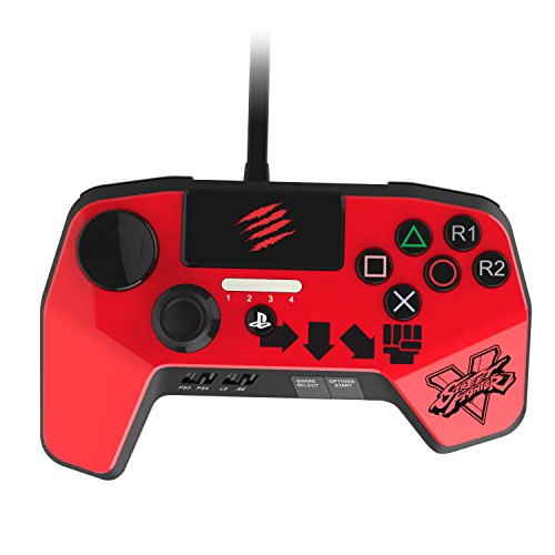 0728658048815 - MAD CATZ STREET FIGHTER V FIGHTPAD PRO FOR PLAYSTATION4 AND PLAYSTATION3 - RED