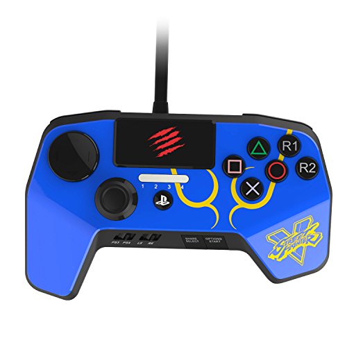 0728658048822 - MAD CATZ STREET FIGHTER V FIGHTPAD PRO FOR PLAYSTATION4 AND PLAYSTATION3 - BLUE