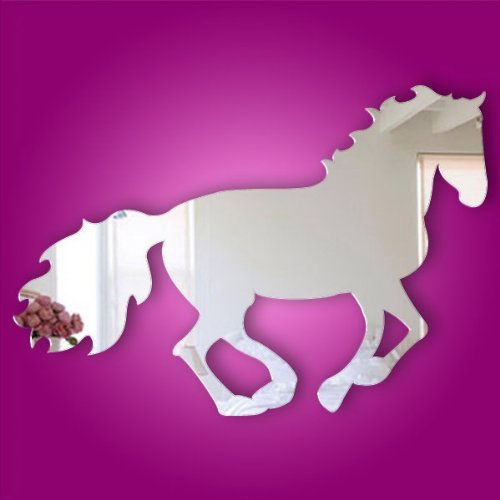 0728795568047 - BESTGREW® KIDS ACRYLIC MIRROR HORSE KIDS ROOM DECAL ART MURAL WALLPAPER WALL DECAL WALL STICKER