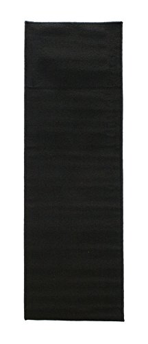0072894645049 - RITZ ACCENT RUG WITH LATEX BACKING, 20-INCH BY 60-INCH RUNNER, BLACK