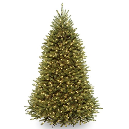0729083188602 - NATIONAL TREE DUNHILL FIR HINGED TREE WITH 750 CLEAR LIGHTS, 7-1/2-FEET