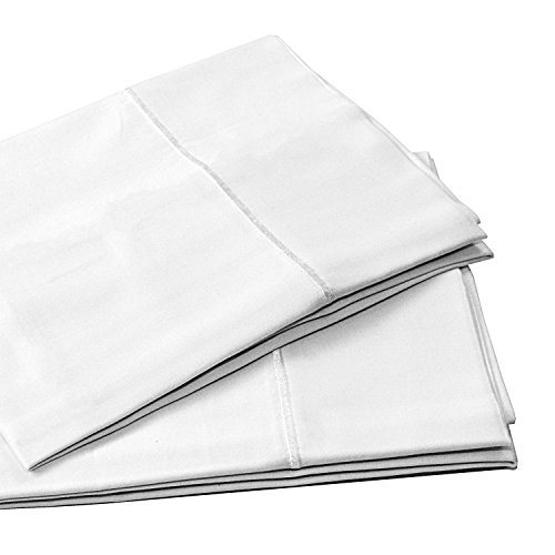 0729129286002 - ORGANIC COTTON PILLOWCASE SET BY WHISPER ORGANIC- GOTS CERTIFIED, 300 THREAD COUNT, SATEEN , LUXURY SUPER SOFT HIGHEST QUALITY BEST PRICE - QUEEN,WHITE (QUEEN, WHITE)