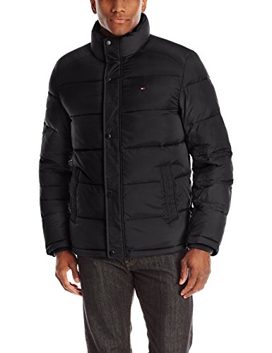 0729391849677 - TOMMY HILFIGER MEN'S CLASSIC PUFFER JACKET, BLACK, SMALL