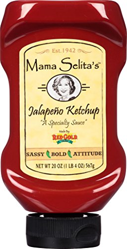 0072940001171 - MAMA SELITA'S JALAPENO KETCHUP BY RED GOLD - 20 OZ SQUEEZE BOTTLE