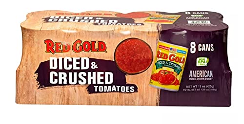 0072940750253 - RED GOLD DICED CRUSHED TOMATOES 8PK 14.5OZ