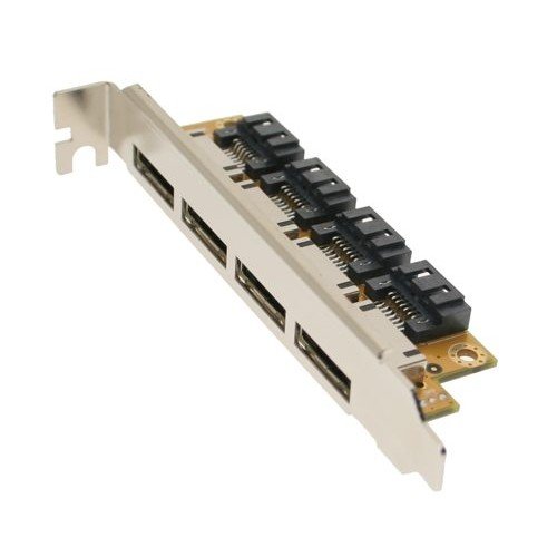 0729440625429 - COOLGEAR® INTERNAL TO EXTERNAL ESATA 4 PORT PCI BRACKET