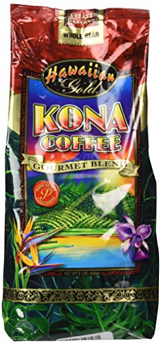 0729583700694 - HAWAIIAN GOLD KONA COFFEE - 2 LB BAG OF GOURMET COFFEE BEANS