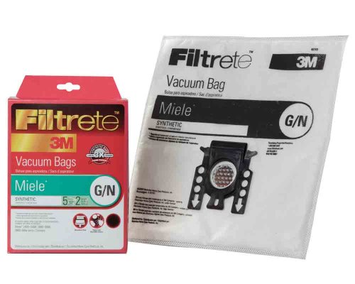 0729587560232 - MIELE TYPE G/N CANISTER 3M ALLERGEN FILTRETE BAGS 5 PK 2 FILTER # 68705-6