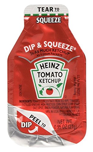 0729787498120 - HEINZ TOMATO KETCHUP, 0.95-OUNCE SINGLE SERVE PACKAGES (PACK OF 50) --- 3X MORE KETCHUP THAN THE STANDARD .32OZ PACKETS