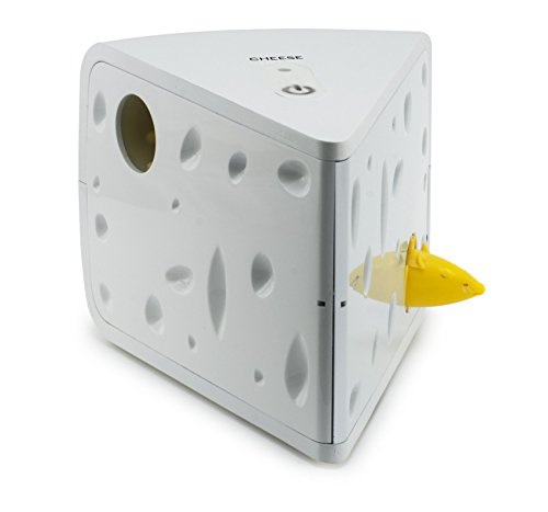 0729849146693 - PETSAFE AUTOMATIC CHEESE CAT TOY, 5 L X 5.8 W X 7.5 H ()