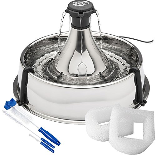 0729849147539 - PETSAFE DRINKWELL STAINLESS MULTI-PET FOUNTAIN WITH BONUS CLEANING KIT