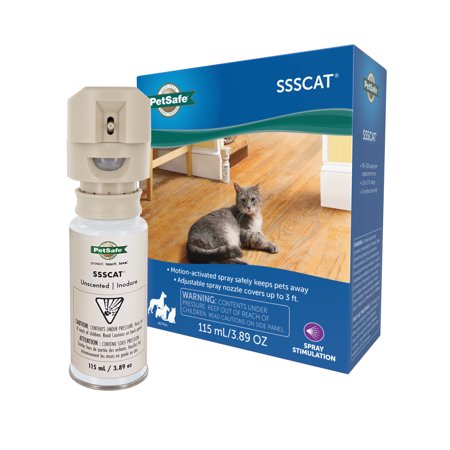 0729849161689 - PETSAFE SSSCAT SPRAY PET DETERRENT, MOTION ACTIVATED PET PROOFING REPELLENT FOR CATS AND DOGS, ENVIRONMENTALLY FRIENDLY
