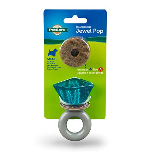 0729849164550 - PETSAFE JEWEL POP TREAT HOLDING DOG TOY, SMALL, BB-JEWEL-POP-S
