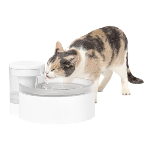 0729849172586 - PETSAFE OUTLAST PUMPLESS WATER FOUNTAIN, 90 OZ, SMALL DOG AND CAT WATER FOUNTAIN, DISHWASHER SAFE, EASY ASSEMBLY AND CLEANING, WATER FILTER INCLUDED