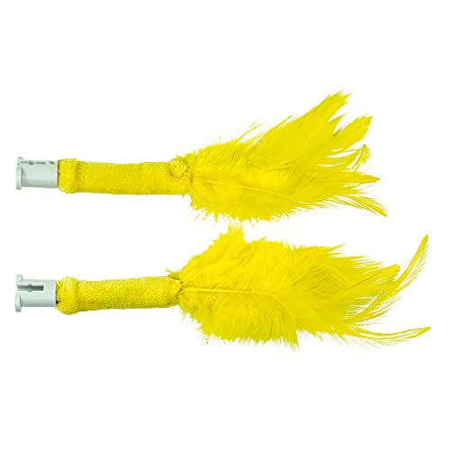 0729849173637 - PEEK-A-BIRD CAT TOY REPLACEMENT FEATHERS – 2 PACK REFILL PARTS – INTERACTIVE TEASER TOY FOR INDOOR CATS