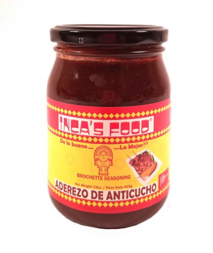 0729955571518 - INCA'S FOOD ADEREZO DE ANTICUCHO/BROCHETTE SEASONING 15OZ (SINGLE JAR) - PRODUCT OF PERU