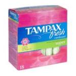 0073010004436 - FRESH CARDBOARD TAMPONS SUPER SCENTED 18 TAMPONS
