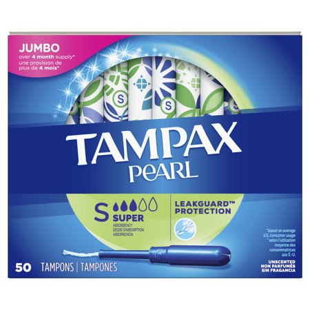 0073010009226 - PEARL PLASTIC SUPER ABSORBENCY UNSCENTED TAMPONS 50 50 TAMPONS
