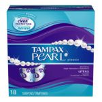 0073010009868 - PEARL PLASTIC ULTRA ABSORBENCY UNSCENTED TAMPONS 18 TAMPONS