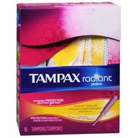 0073010015333 - RADIANT PLASTIC REGULAR ABSORBENCY UNSCENTED TAMPONS 16 TAMPONS