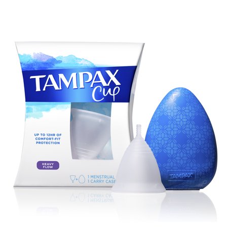 0073010712485 - TAMPAX HEAVY FLOW MENSTRUAL CUP, UP TO 12 HRS COMFORT-FIT PROTECTION