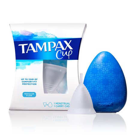 0073010712492 - TAMPAX REG FLOW MENSTRUAL CUP, UP TO 12 HRS COMFORT-FIT PROTECTION