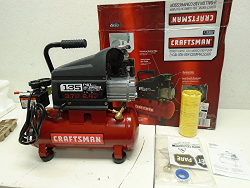 0730133648243 - CRAFTSMAN 3 GALLON OIL LUBE 135PSI PORTABLE AIR COMPRESSOR WITH 3 PIECE KIT.