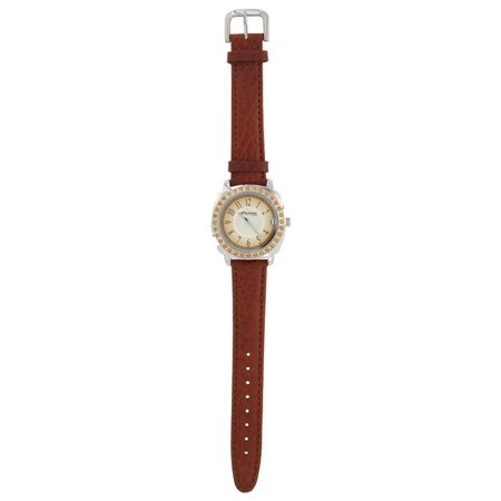 0730364267121 - MONTANA TIME WOMEN'S 'MONTANA TIME' QUARTZ STAINLESS STEEL AND BROWN LEATHER DRESS WATCH (MODEL: WCH3019)