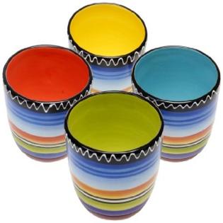 0730384091454 - CERTIFIED INTERNATIONAL TEQUILA SUNRISE ICE CREAM BOWL, 5.25-INCH, ASSORTED DESIGNS, SET OF 4
