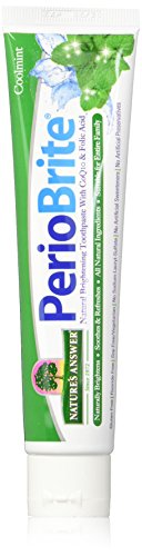 0730669182440 - NATURE'S ANSWER PERIOBRITE NATURAL TOOTHPASTE, COOL MINT, 4 OUNCE, 3 COUNT