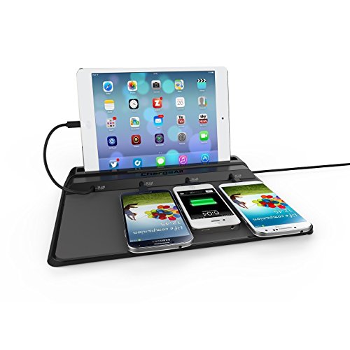 0730699098735 - CHARGETECH AN-2HAZ-BN8M CS4 CELL PHONE DOCK CHARGING STATION PAD WITH 4 UNIVERSAL CHARGING TIPS INCLUDED FOR ALL DEVICES: IPHONE, IPAD, SAMSUNG GALAXY, NOTE TAB, NEXUS, HTC, MOTOROLA, NOKIA, GOPRO, POWER BANK
