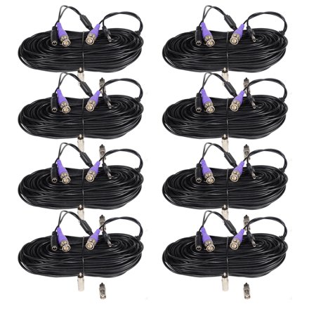 0730792430722 - VIDEOSECU 8X 100FT 960P/720P SECURITY CAMERA BNC VIDEO POWER CABLE PRE-MADE CONN